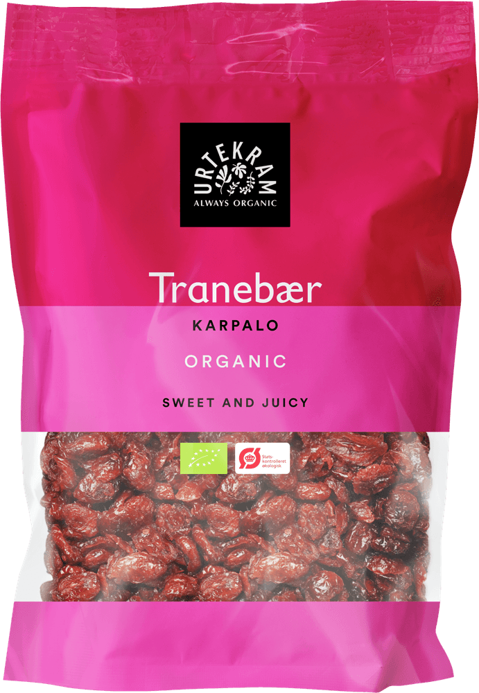 Urtekram Luomu Karpalo, tuotepakkaus 120 g