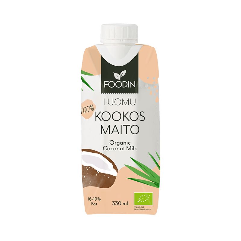 Foodin Luomu Kookosmaito-Foodin-Hyvinvoinnin Tavaratalo