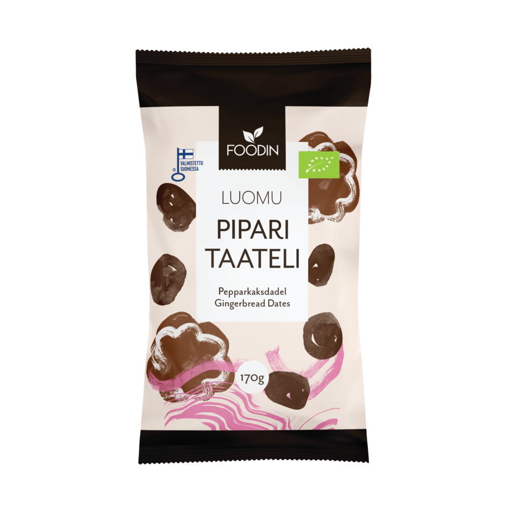 Foodin Luomu Piparitaateli-Foodin-Hyvinvoinnin Tavaratalo