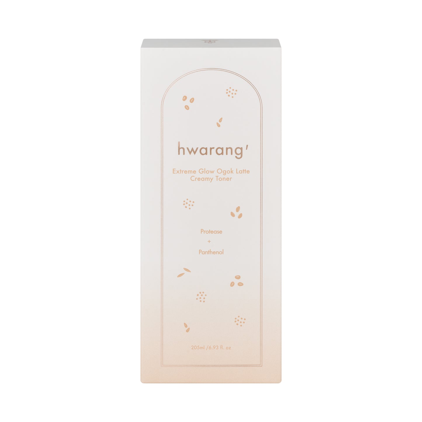 Hwarang′ Extreme Glow Ogok Latte Creamy Toner 205ml pakkaus