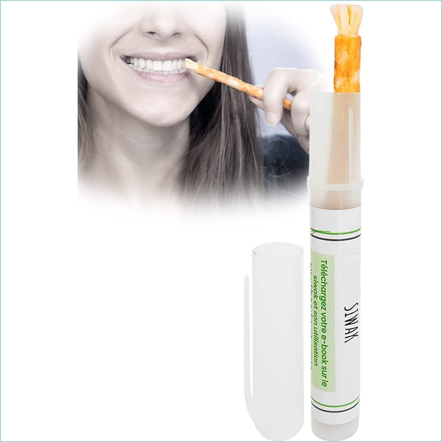 Orinko Miswak-puutikku suojakotelolla