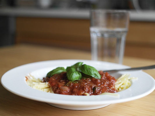 Soijarouheesta syntyy helppo ja nopea bolognese-kastike