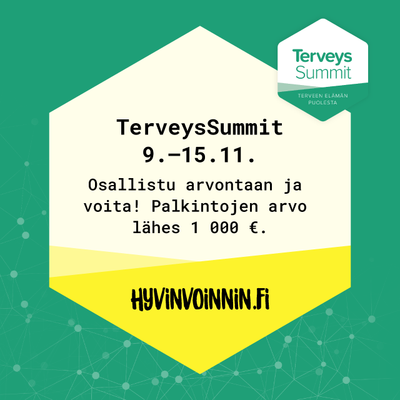Osallistu TerveysSummit -arvontaan