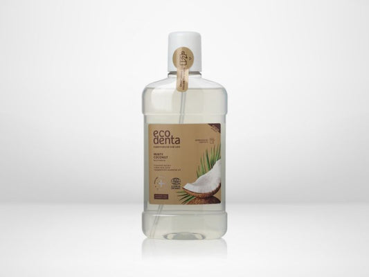 Ecodenta Minty Coconut -suuvesi pitää suun raikkaana
