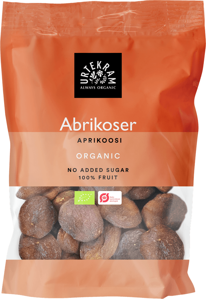 Urtekram Luomu Aprikoosi, tuotepakkaus 120 g