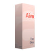 A light pink rectangular box with the brand name Aiva in red at the top and The Duo in dark blue at the bottom right. Box has a smooth, matte surface and displays geometric shapes as part of its design. Typography is modern with clean sans-serif fonts. Only packaging is shown, no people or hands visible, plain background, direct front-facing product shot.