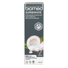 Biomed Superwhite -pakkauksen etupuoli: 97 % luonnollista alkuperää, vegaaninen, fluoriton, 100 g