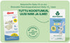 Bioteekki Maitohappobakteeri Baby + D3 Tipat; kaksi laatikkoa D-vitamiinitipoista probiooteilla probioottien kera, vasemmalla vanha muotoilu "BalanticPro Baby+D" ja oikealla uusi "Bioteekki Maitohappobakteeri Baby+D₃", teksti ilmoittaa uudesta nimestä ja ulkonäöstä; molemmat laatikot pahvia painetuin tuotetiedoin; valkoinen tausta, ei ihmisiä kuvassa; tipat tukevat vauvan hyvinvointia lisätyllä D-vitamiinilla.
