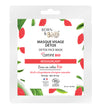 Born to Bio Detox Face Sheet Mask -pakkaus, jossa kuvia goji-marjoista ja lehdistä; suorakaiteen muotoinen mattapintainen pussi pääosin valkoinen punaisin ja vihrein yksityiskohdin; etiketissä groteski- ja käsialatyylistä tekstiä, mainiten luomusertifikaatti, luonnolliset raaka-aineet, moringa, goji-marja ja 20 ml; ei ihmisiä tai käsiä näkyvissä; pakkaus kuvattu yksinkertaisella taustalla.