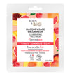 Born to Bio Illuminating Face Sheet Mask -pakkaus, jossa kuvia greipistä, persikasta ja vadelmasta; pakkaus suorakaiteen muotoinen kiiltäväpinnalla ja monivärisellä taustalla; tuotenimi näkyvissä lihavoiduilla pyöreillä kirjaimilla yläosassa; muu teksti kertoo luomuraaka-aineista; ei ihmisiä tai käsiä näkyvissä kuvassa.