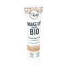Valkoinen puristettava Born to Bio -luomumeikkivoideputkilo, 25 ml, merkitty sävyssä No. 1 Beige Clair; mattapintainen putkilo mustalla ja ruskealla painetulla ranskan- ja englanninkielisellä tekstillä, sisältää luomusertifikaattilogot ja maininnan sertifioiduista luomuraaka-aineista; typografia pääosin groteskia; tuote seisoo pystyssä yksinkertaisella taustalla, ei ihmisiä tai rekvisiittaa näkyvissä.