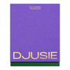 Djusie Full Bloom Box -lahjarasia violettina, kullanvärinen Djusie-logo ja teksti “Three Djusie Icons”