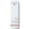 White box of Dr. Hauschka Regenerating Serum, 30 ml. Rectangular, upright carton with a matte finish. Main colors are white, black, and beige; typography is clean and sans-serif for product info. Visible printed text includes: helps tone and vitalise, reduces the appearance of wrinkles and supports a youthful complexion. The background is plain; no people or extra elements shown. The packaging is minimal with elegant black and beige accents.