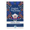 English Tea Shop Luomu Hauduke Winter Apple – tummansininen kukka- ja omenakuvioinen pakkaus, 20 teepussia