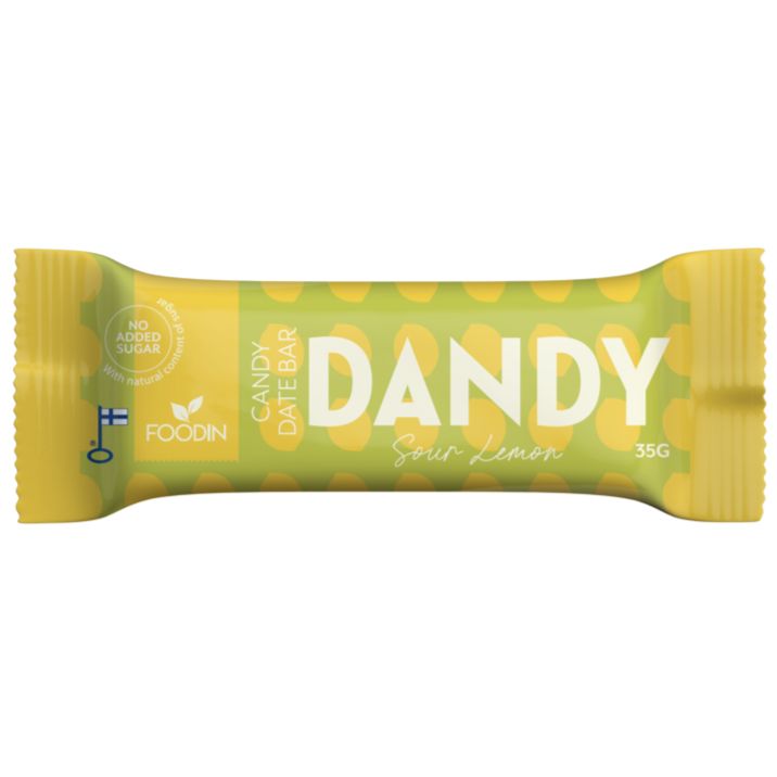 Foodin Dandy Candy Date Bar Sour Lemon-Foodin-Hyvinvoinnin Tavaratalo