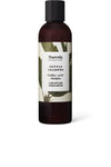 A brown bottle of Frantsila Herb Farm Nettle Shampoo with a white label featuring vibrant green nettle leaves and product information in both English and Finnish. The bottle has a cylindrical shape with a black cap, glossy finish, and printed text in clear, sans-serif fonts. The photo is taken against a plain white background with no people or additional objects present.