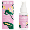 Goliate Stimuloiva Klitorisgeeli; vaaleanpunainen rasia ja pullo Goliate Gel Plaisir Féminin -geeliä kukkakuvioin ja ranskankielisin tekstein; molemmat merkitty BIO-sertifioinnilla ja Made in France -maininnalla; rasia suorakulmainen mattapinnalla, pullo sylinterin muotoinen pumppukorkilla; teksti pääosin groteskikirjasimella; valkoinen tausta, ei ihmisiä tai käsiä; suora tuotekuva.