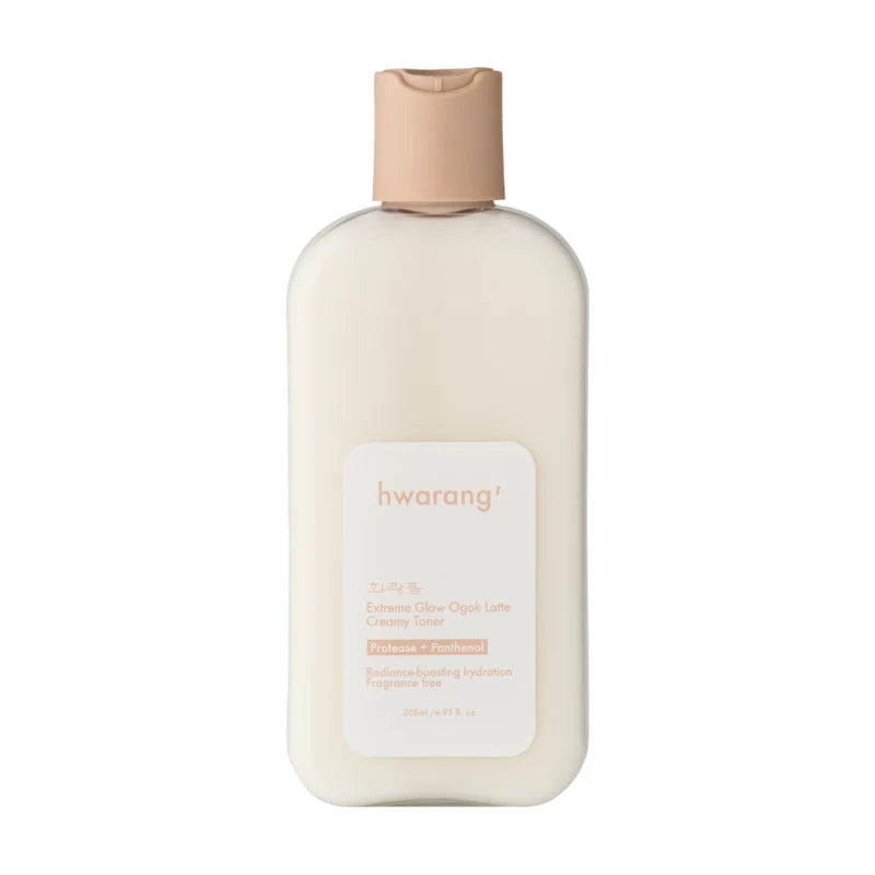 Hwarang′ Extreme Glow Ogok Latte Creamy Toner 205ml pakkaus