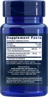 Life Extension FLORASSIST® Immune & Nasal Defense; sininen ravintolisäpullo kiiltäväpintainen ja sylinterimäinen, kuvattu pystyssä yksinkertaista taustaa vasten; etiketissä ravintosisältötiedot lihavoidulla groteskifontilla, listaten Epicor-kuivafermentaatin (500 mg) ja Lactobacillus rhamnosuksen (50 mg); valmistajatiedot ja turvallisuusvaroitus näkyvissä alaosassa; ei ihmisiä eikä käsiä kuvassa.