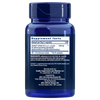 Life Extension Skin Supporting Ceramides; sininen ravintolisäpullo, valkoisessa etiketissä ravintosisältötiedot, ainesosat ja valmistajan tiedot; pääainesosana Ceratiq-vehnäöljyuute, annostus ja valmistajatiedot selkeästi näkyvissä; pullo on sylinterinmuotoinen sileine sivuineen, kiiltäväpinta; painettu musta groteskiteksti valkoisella pohjalla; ei ihmisiä tai käsiä näkyvissä; yksivärinen studiotausta.