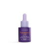 Violetti LUONKOS Harmony Pure Balancing Facial Oil Serum -pullo laventelinvärisellä pipettikorkilla, tarkoitettu sekaiholle ja rasvoittuvalle iholle, koko 20 ml, kuvattuna valkoisella taustalla; pullo lieriömäinen kiiltäväpinnalla, etikettiteksti selkeällä groteskikirjasimella; ei ihmisiä tai käsiä näkyvissä. Tämä seerumi auttaa tasapainottamaan ja hoitamaan ihoa.