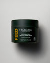 Madara FEED Repair & Dry Rescue Hiusnaamio 180 ml tummanvihreässä purkissa
