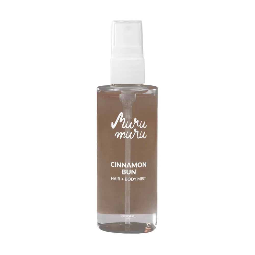 Murumuru Cinnamon Bun Hair + Body Mist -tuoksusuihke suihkepullossa