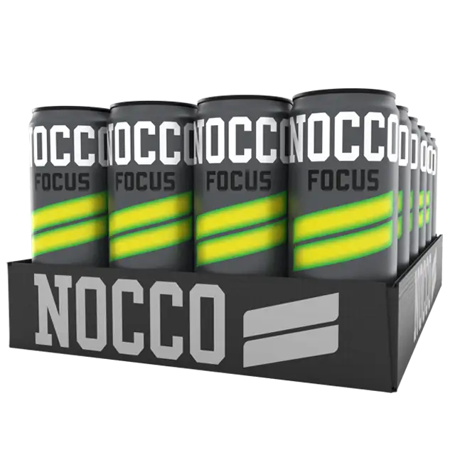 NOCCO FOCUS Guavo -energiajuoman 24 tölkin pakkaus