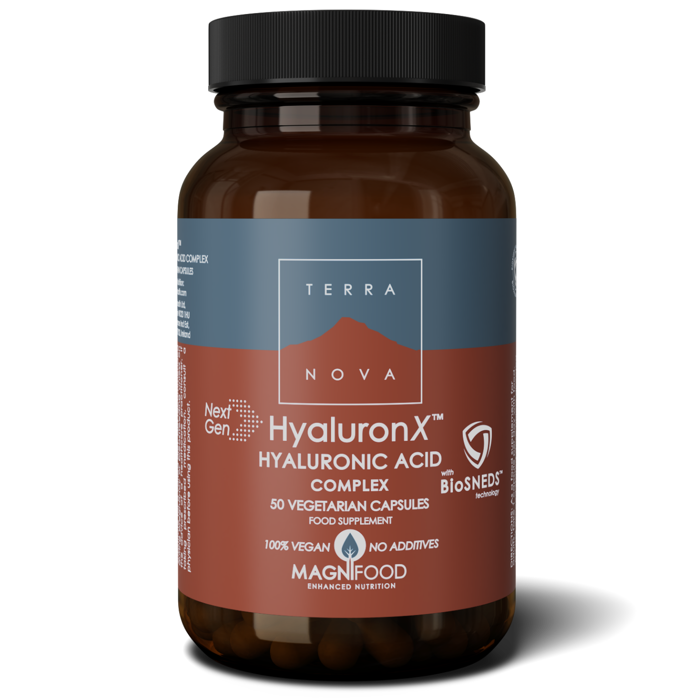 Terranova NextGen HyaluronX Hyaluronic Acid Complex, 50 kapselia