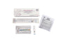 A vaginal pH test kit, featuring a box, instruction sheet, wrapped swab, test strip in packaging, and a plastic applicator device, all arranged neatly on a white background. The box is rectangular with matte finish and bold sans-serif labeling. The swab is individually wrapped in clear plastic. The plastic applicator is white with smooth surface. No people or hands are visible in the flat lay shot.
