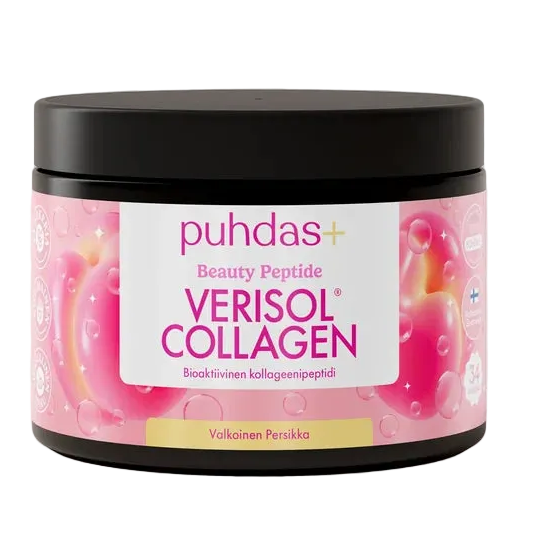 Puhdas+ Beauty Peptide Verisol Collagen Valkoinen Persikka 150 g -purkki