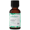 puhdas+ Essential Oil Rosemary -pullo, ruskea 25 ml lasipullo mattapinnalla, musta kierrekorkki ja valkoinen suorakulmainen etiketti; etiketissä lukee tekstausvapaalla fontilla, tyylitellyin vihrein lehtikuvioin reunuksissa; ei muuta luettavaa tekstiä; tuote pystyssä tasaisella valkoisella pinnalla valkoista taustaa vasten; ei ihmisiä tai käsiä näkyvissä; ruskea 25 ml pullo tarjoaa rosmariinieteerisen öljyn.