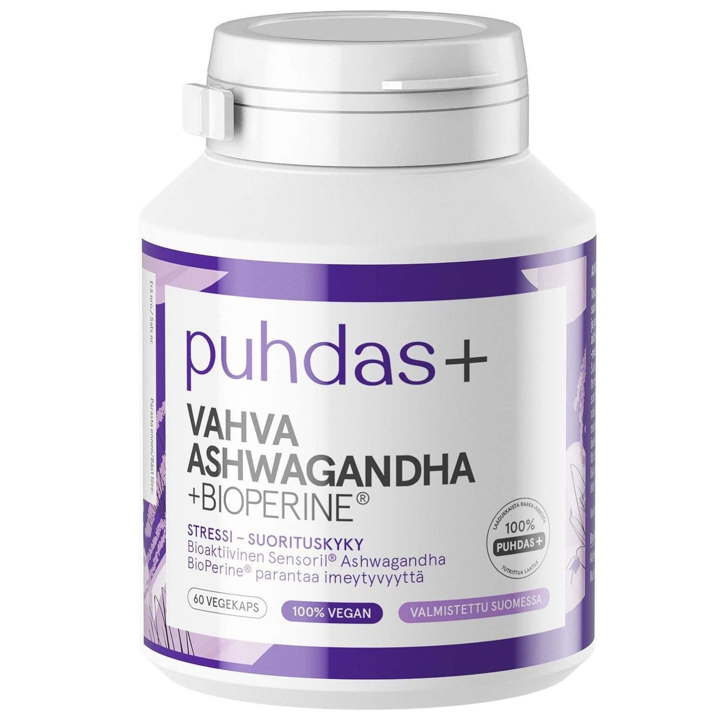 Puhdas+ Vahva Ashwaganda + BioPerine-Puhdas+-Hyvinvoinnin Tavaratalo