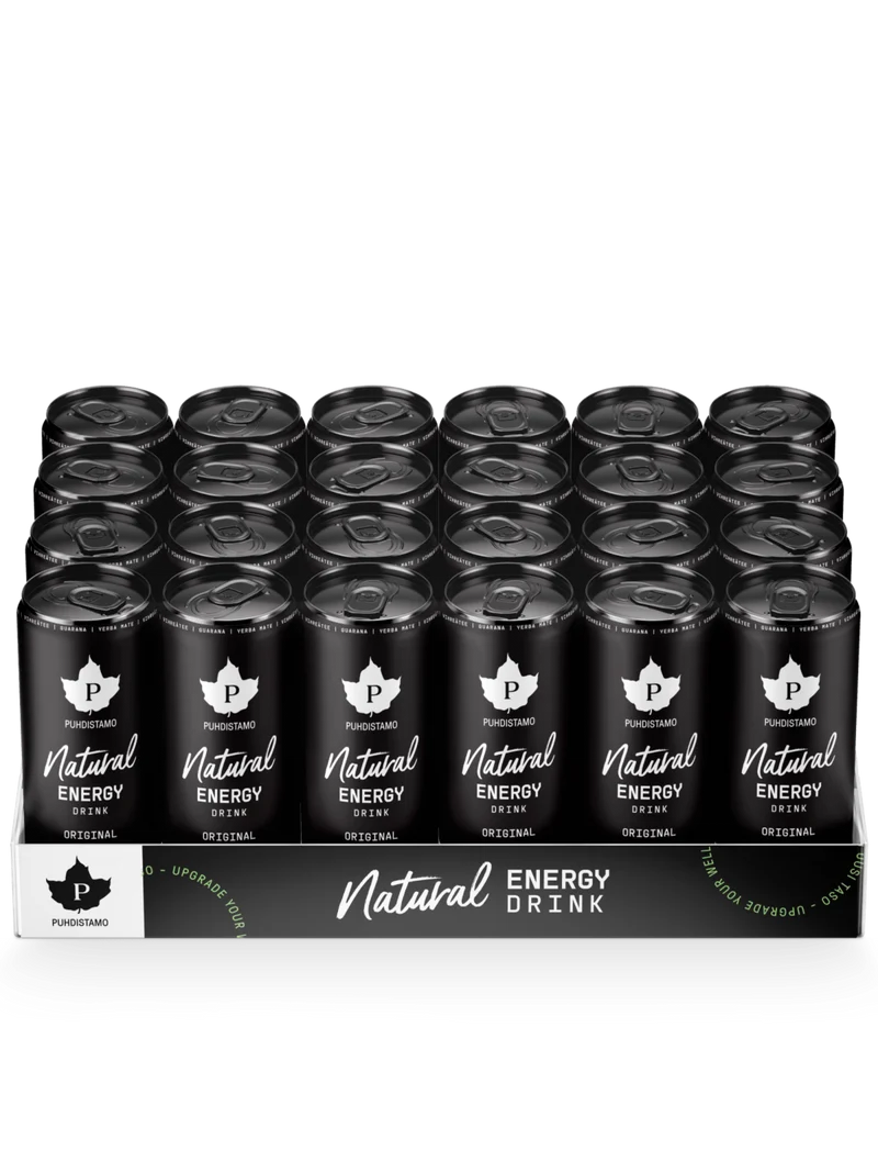 Puhdistamo Natural Energy Drink Original 24-pack
