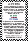 Card deck product shown with rectangular cards sorted into green and blue groups; cards display Finnish text in bold black type, explaining how to use them for sharing experiences, perspectives, and solutions. Matte finish and geometric border visible. Instructions on calm reflection and openness are included. Flat lay style shot, plain background. No people or hands present.