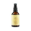 Sopo Deo & Parfum Golden Vibe; ruskea lasinen suihkepullo, jossa keltainen etiketti tekstillä ”DEO & PARFUM”; pullo lieriömäinen kiiltäväpintainen, musta muovinen suihkesuutin; etiketissä lihavoitua versaaligroteskia; tuote keskitettynä tasaisella valkoisella taustalla; ei ihmisiä tai käsiä kuvassa.