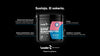 Black cylindrical container of Leader Super Electrolytes, matte finish, label with Finnish text listing no sugar, 0 kcal, vitamin C, fruity lemon flavor, and electrolytes. Typography is bold in white and blue on black. No people or actions shown. Background is solid black. Product shot is front-facing.