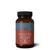 Terranova Probiotic Complex (prebiootein) -pullo, ruskea lasi, mattapinta; lohkogroteskiteksti, 100 % vegaaninen kaava ilman lisäaineita, 50 vegetaarista kapselia