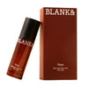 Blank& Veya Kasvosuihke; ruskea sylinterin muotoinen pullo valkoisella etiketillä tekstillä ”BLANK& Veya Glass Glow Face Mist with CBD” asetettuna vinoon, nojaten suorakulmaista rasiaa vasten; rasia samaa väripalettia ja yhtä pelkistettyä groteskikirjasinta kuin pullo; molemmat pakkaukset mattapintaisia; tausta valkoinen, ei ihmisiä tai rekvisiittaa.