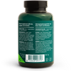 Vitalized Iron+ / Eisen+ 15 mg; vihreä muovipullo ravintolisää varten, lieriömäinen muoto ja kiiltäväpinta; etiketti kiertää pullon ympäri, tavallista groteskifonttia käyttöohjeille, ainesosille ja varoituksille englanniksi ja saksaksi; viivakoodi painettu toiselle puolelle, tuotepaino 38,1 g mainittu; tausta yksinkertainen ja neutraali; ei ihmisiä tai käsiä kuvassa.