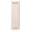 Whamisa Organic Flowers Foaming Gel; beige suorakaiteen muotoinen rasia tekstillä ”Organic Flowers Foaming Gel, 150ml (5.0 fl oz)”; pakkauksessa yksinkertaista mustaa tekstiä modernilla groteskifontilla ja hienovaraista pistekuviointia pinnalla; etiketti viittaa luonnonmukaisiin ainesosiin; pinta mattapintainen; ei ihmisiä tai käsiä; tuote täyttää suurimman osan kuvasta neutraalia tasaista taustaa vasten.