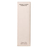 Whamisa Organic Flowers Foaming Gel; beige suorakaiteen muotoinen rasia tekstillä ”Organic Flowers Foaming Gel, 150ml (5.0 fl oz)”; pakkauksessa yksinkertaista mustaa tekstiä modernilla groteskifontilla ja hienovaraista pistekuviointia pinnalla; etiketti viittaa luonnonmukaisiin ainesosiin; pinta mattapintainen; ei ihmisiä tai käsiä; tuote täyttää suurimman osan kuvasta neutraalia tasaista taustaa vasten.