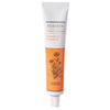 A tube of Bioearth Pomata Cream with calendula, featuring a white cap, orange and white label, and a black calendula flower illustration on the front. The tube is upright. The label has sans-serif text in black and orange detailing the product name and ingredients. The surface is matte. Background is plain white with no additional items or people visible. Shot is well-lit, straight-on product photo.