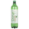 A green plastic bottle of Donat Mg mineral water with a white and gold label. The bottle is cylindrical with a glossy surface. The label includes printed mineral content details, a stylized digestive system graphic, and the brand name in bold lettering. No people or hands are present; background is plain and neutral. A green plastic bottle of Donat Mg mineral water with a white and gold label displaying mineral content and a stylized digestive system illustration for enhanced wellness.
