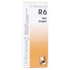 A white and orange rectangular box labeled Dr. Reckeweg R6 Tipat Dropper, featuring a small dropper bottle icon at the lower front. The surface finish is matte with black sans-serif text printed on the front and sides of the packaging. No other objects, people, or hands are visible; photographed against a plain background in even lighting.