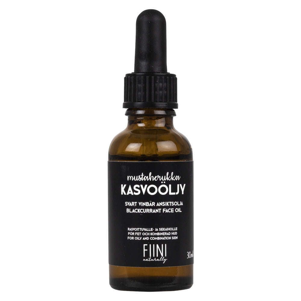 Fiini Naturally Mustaherukka Kasvoöljy-Fiini Naturally-Hyvinvoinnin Tavaratalo