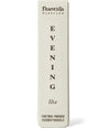 Frantsila Ilta Tuoksuöljy Roll-on -pakkaus, valkoinen suorakulmainen rasia, mattapinta, ruskea teksti pysty- ja vaakasuunnassa "Frantsila Herb Farm Evening Ilta Functional Fragrance Eteerinen Tuoksusuih"