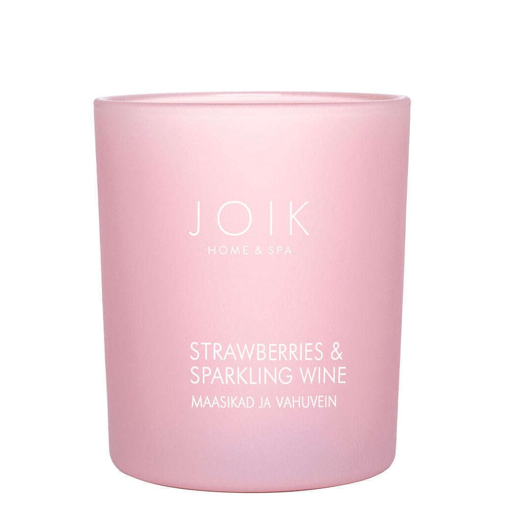 JOIK Home & Spa Tuoksukynttilä Strawberries & Sparkling Wine-JOIK Home & Spa-Hyvinvoinnin Tavaratalo
