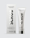 Madara Exfoliating Scrub Kuorintavoide; tuubi ja pakkaus vierekkäin