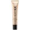 Madara City CC-voide SPF15 Beige; beige tuubi Mádara CityCC Hyaluronic Anti-Pollution CC Cream -tuotetta, merkitty SPF15 ja sävy: beige, mustalla korkilla ja tiedoin laajakirjoisesta UVA/UVB-suojasta säteilevälle, terveelle iholle; tuubi sileän matta pinnalla ja sylinterinmuotoinen; pakkaus muovia; tuotenimi ja tiedot painettu groteskikirjasimin etupuolelle; pelkistetty valkoinen tausta, ei ihmisiä tai käsiä kuvassa, lähikuva tuotteesta.